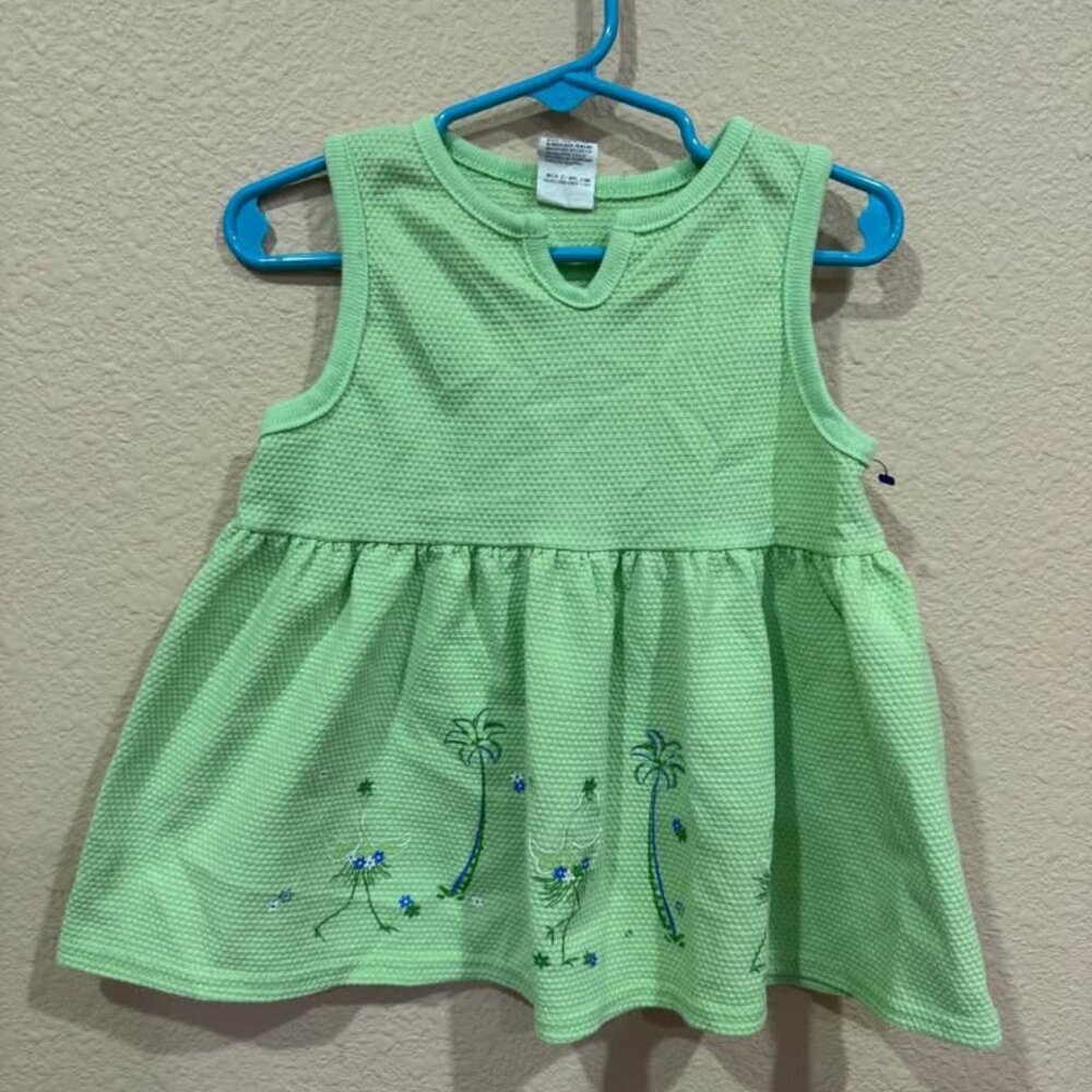 Healthtex Green Palm Tree top Size 5- Vintage